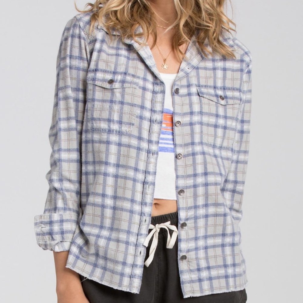 Billabong Sol Rider Plaid Flannel Shirt